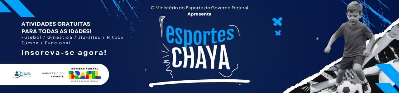 Banner do projeto Esporte Chaya RJ